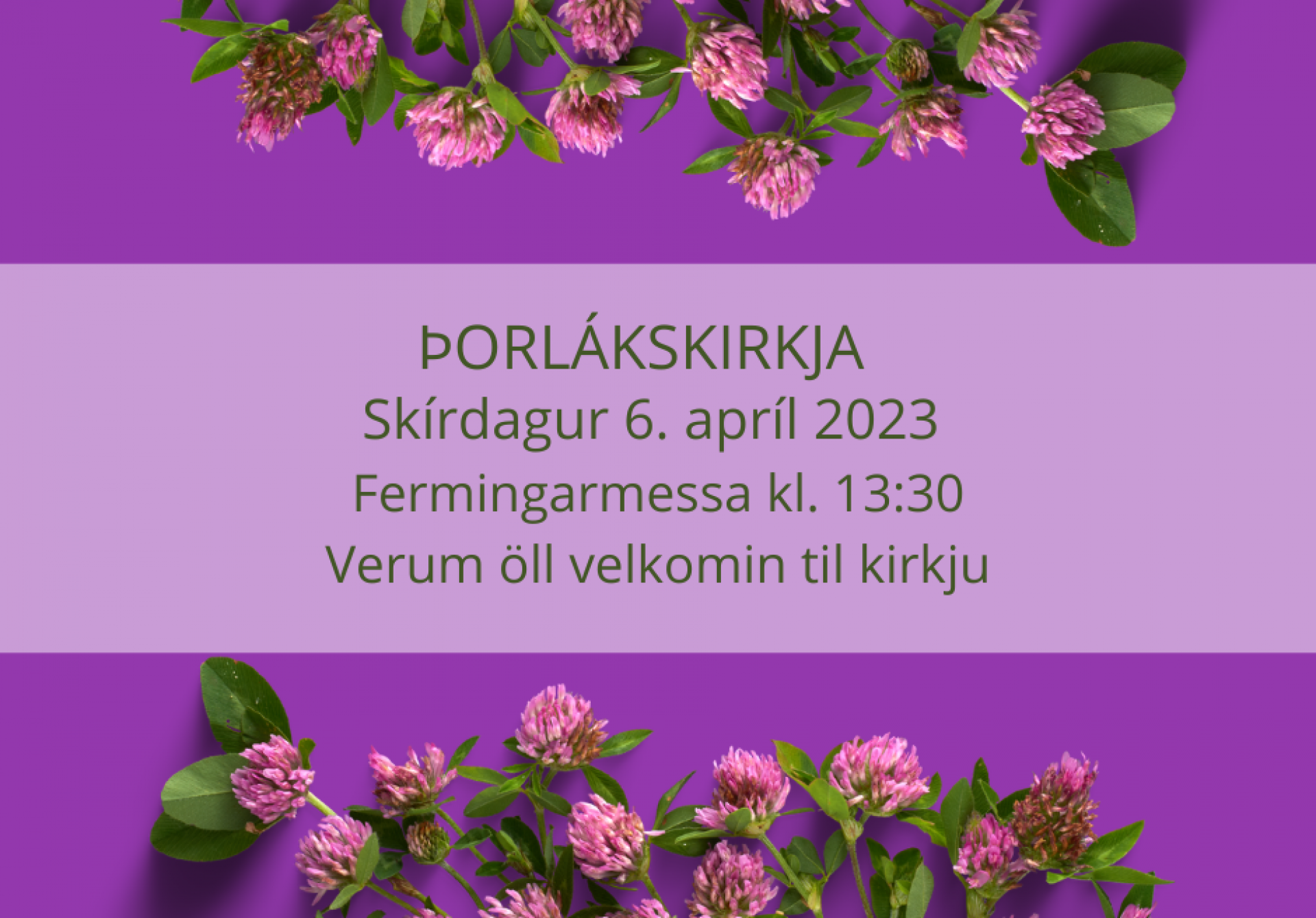 Fermingarmessa á skírdag